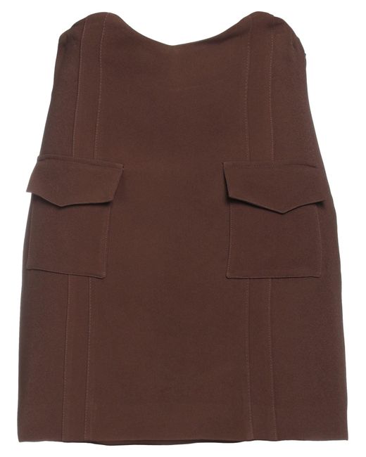 FEDERICA TOSI Brown Mini Skirt