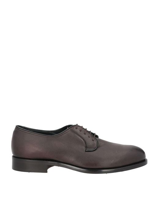 RICHARD OWE'N Gray Lace-Up Shoes Soft Leather for men