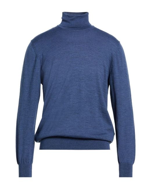 CHESTER TAYLOR London Blue Turtleneck for men