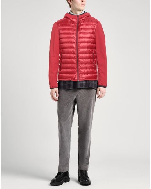 Herno Red Puffer Polyamide, Polyester for men