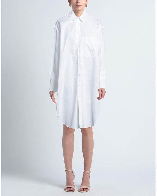 Palm Angels White Midi Dress