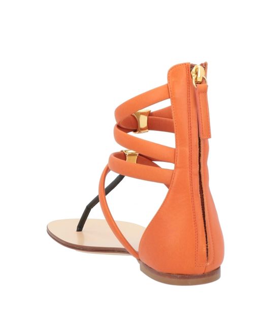 Vicini Toe Strap Sandals in Brown | Lyst