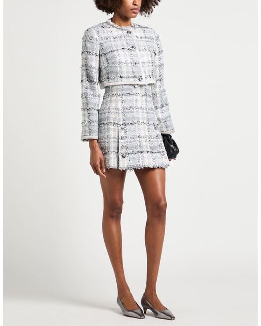 Dolce & Gabbana Gray Light Jacket Synthetic Fibers, Wool, Polyamide, Metallic Polyester, Silk