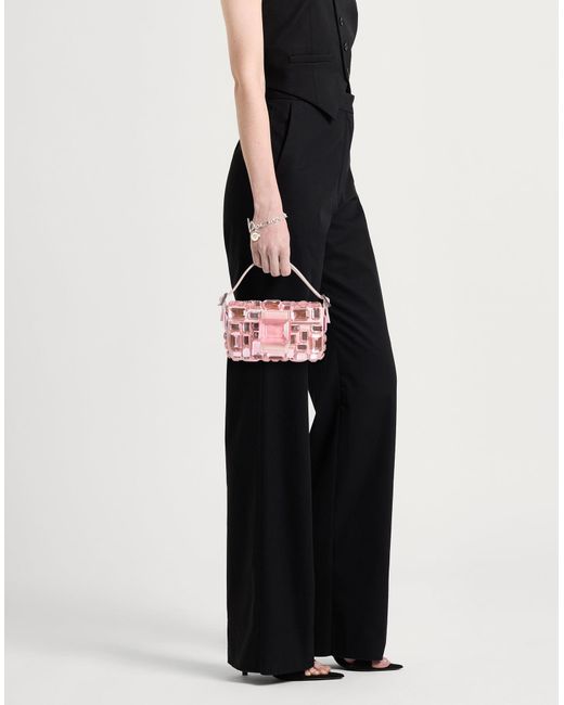 Gedebe Pink Handbag Textile Fibers