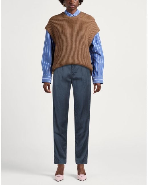 Jacob Cohen Blue Pants Tencel