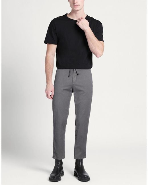 Harmont & Blaine Gray Pants Cotton, Lyocell, Elastane for men