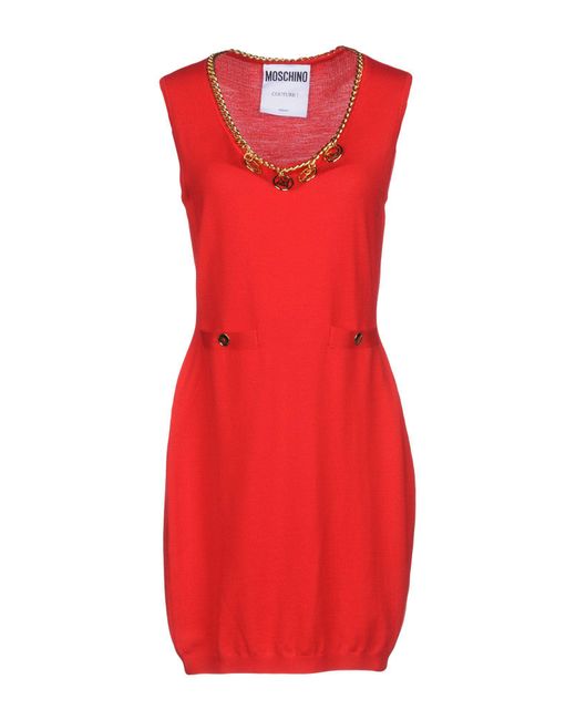 Moschino Red Short Dress