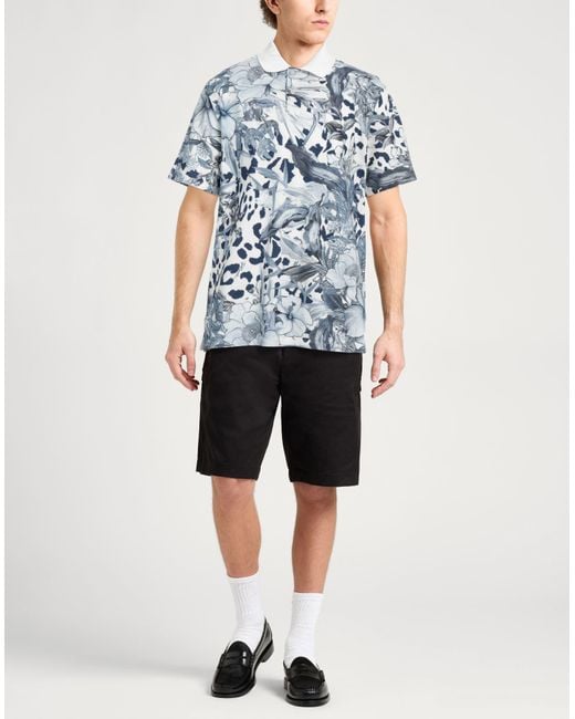 Just Cavalli Blue Polo Shirt for men