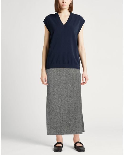 Etro Gray Midi Skirt