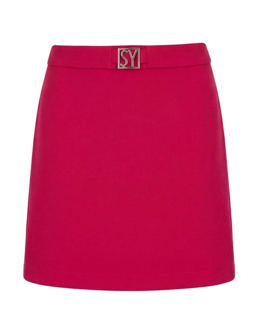 SEVENTY VENEZIA Red Mini Skirt
