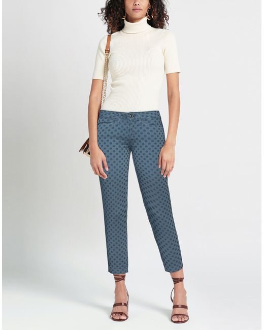 Shaft Blue Cropped Trousers