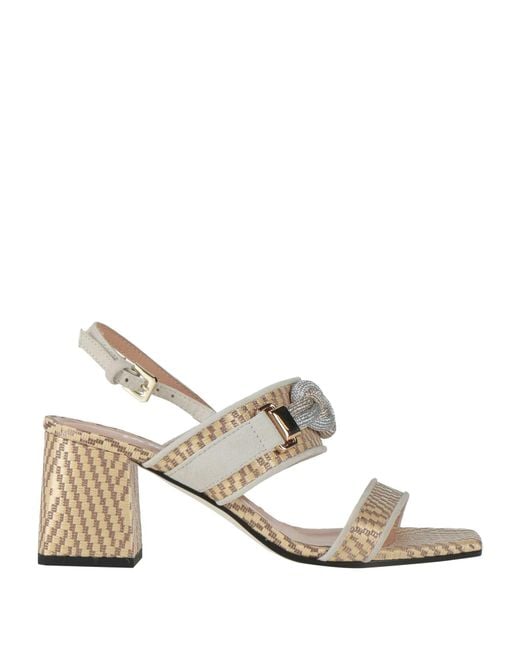Pollini Natural Sandals