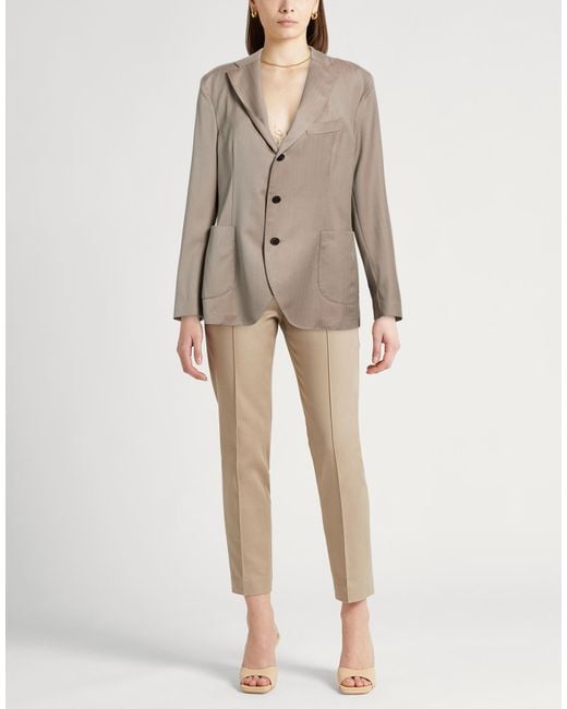 Drumohr Brown Light Blazer Virgin Wool