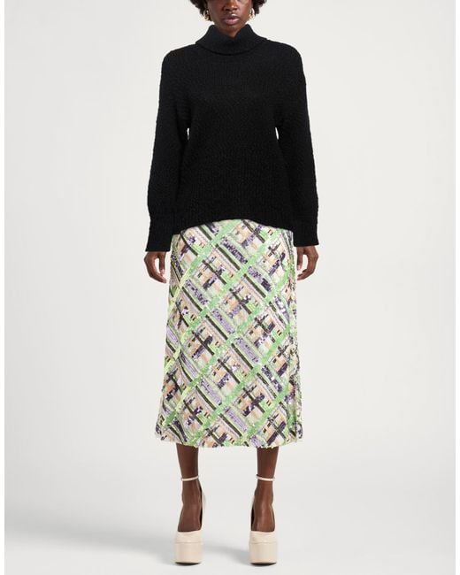 Manila Grace Black Turtleneck Wool, Polyamide