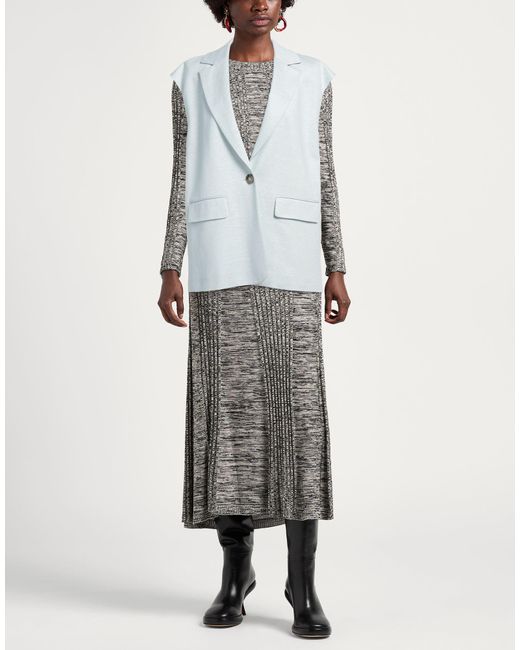 Peserico Blue Blazer Linen, Cotton