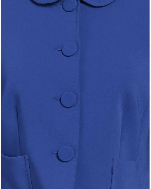 Maison Common Blue Jacket Triacetate, Polyester