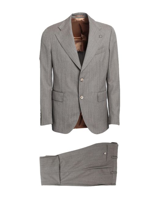 Gabriele Pasini Gray Suit for men