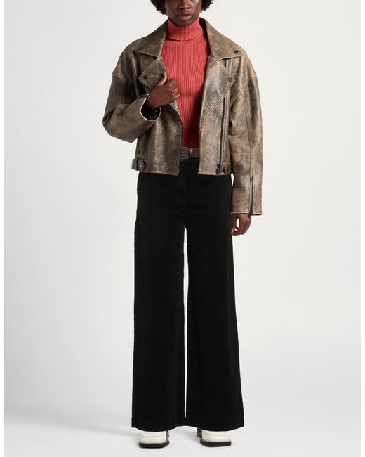 Motel Black Pants Cotton, Elastane