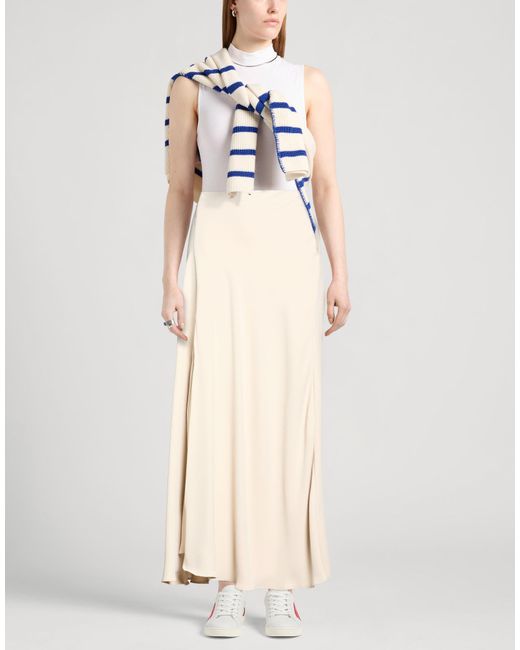P.A.R.O.S.H. Natural Maxi Skirt Polyester
