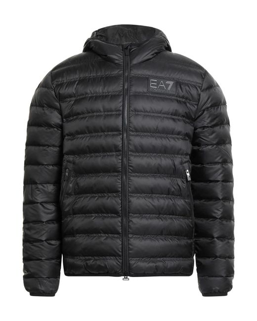 EA7 Black Puffer for men