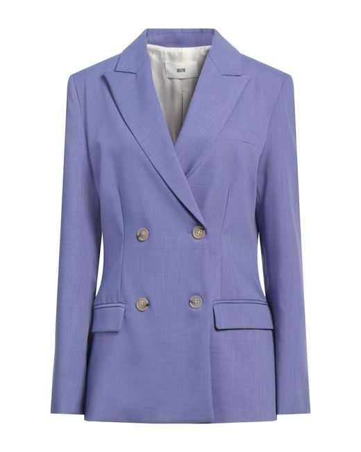 SOLOTRE Purple Blazer Polyester, Elastane