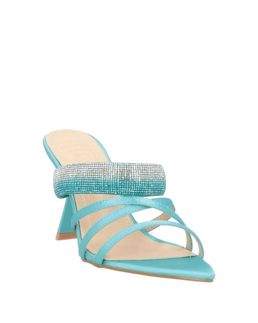 Twenty Four Haitch Blue Sandals