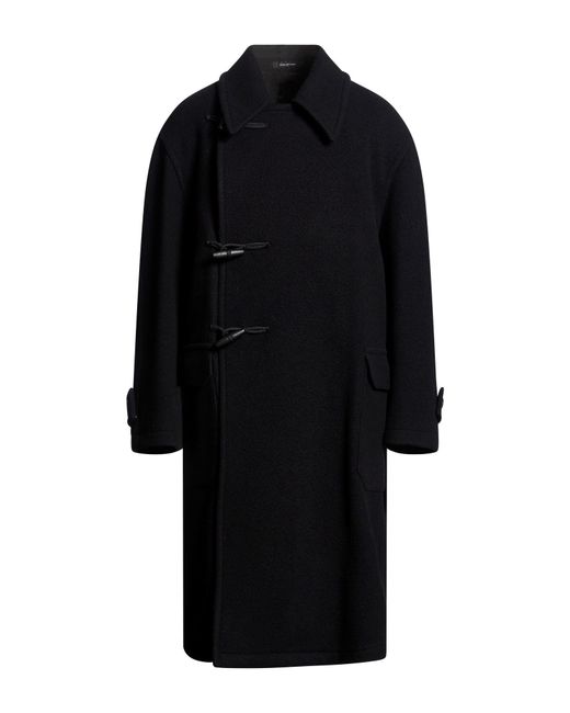 Tagliatore Black Coat Wool, Polyamide for men