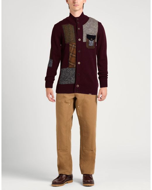 Bob Red Cardigan Wool, Polyamide for men