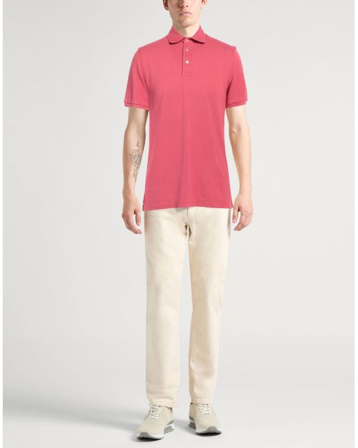 Fedeli Pink Polo Shirt for men