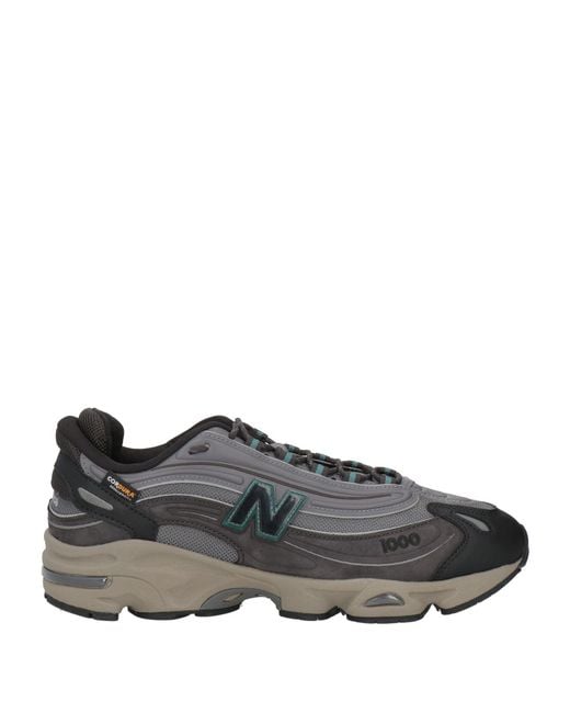 New Balance Gray Charcoal Sneakers Textile Fibers, Synthetic Material for men