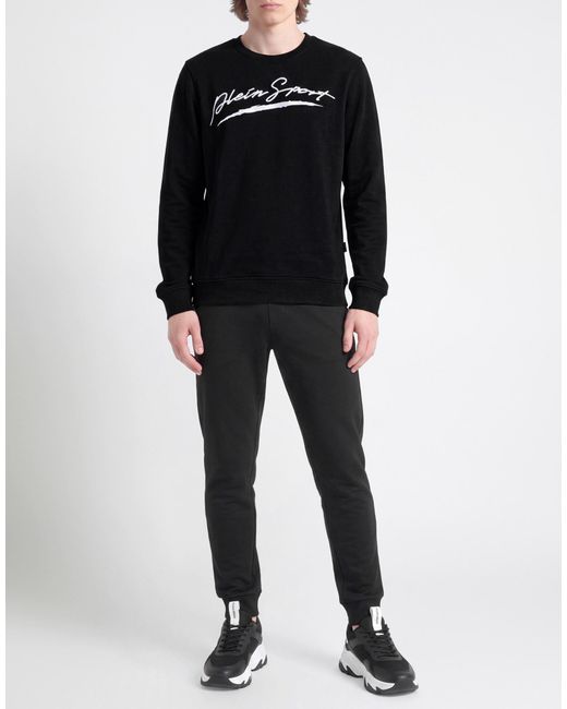 Philipp Plein Black Sweatshirt Cotton for men