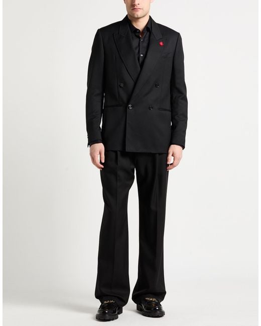 Lardini Black Blazer Wool for men