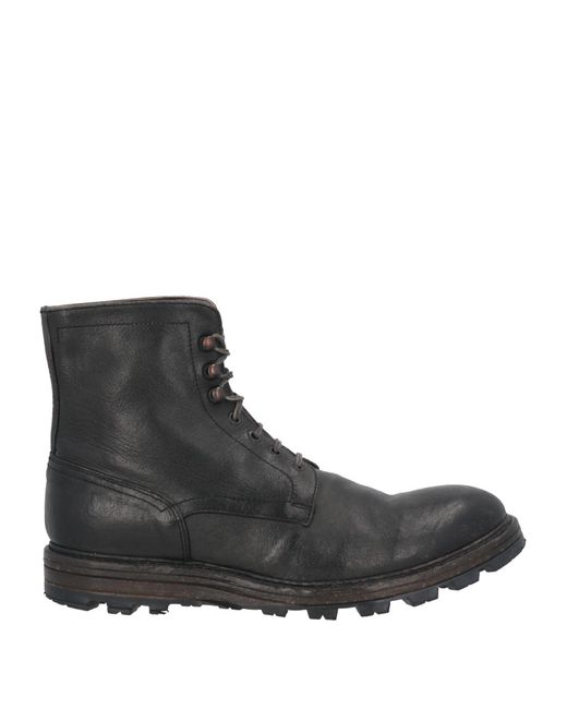 shotof Black Ankle Boots Leather for men