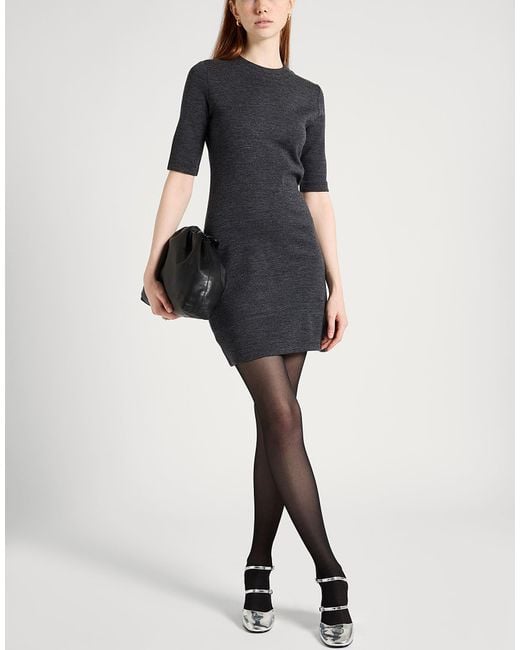 MAX&Co. Black Felicia Mini Dress Acrylic, Wool