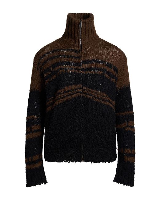 ATOMOFACTORY Black Cardigan Virgin Wool, Polyamide for men
