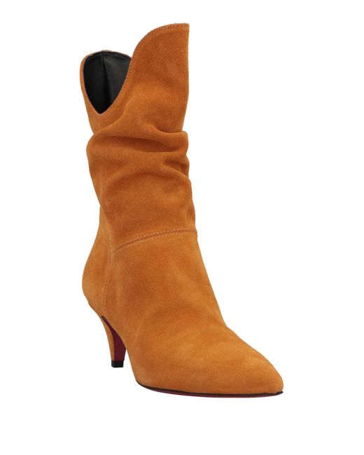 Manila Grace Brown Ankle Boots