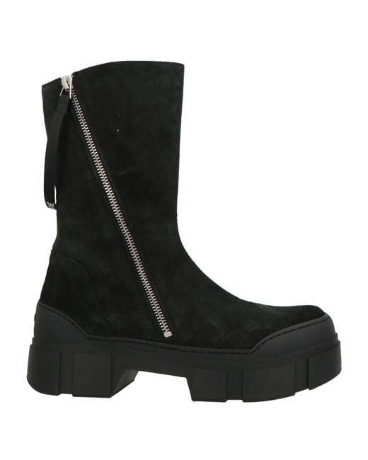 Vic Matié Black Ankle Boots Leather