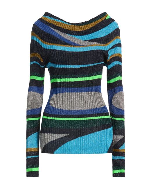 Circus Hotel Blue Turtleneck Viscose, Polyester
