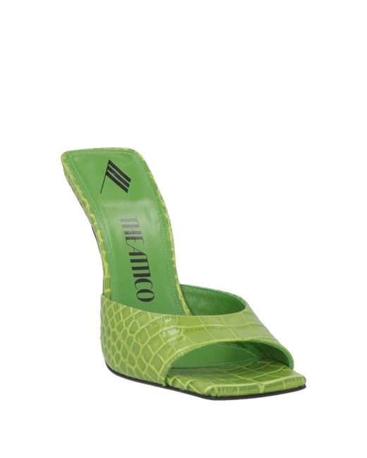 The Attico Green Sandals