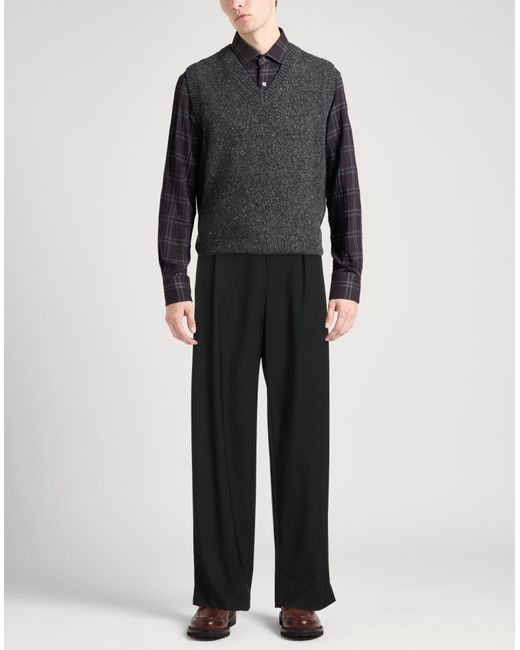 Emporio Armani Black Trouser for men