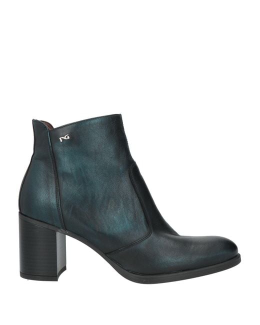 Nero Giardini Blue Ankle Boots Leather
