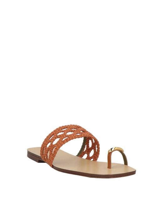 MARIA LUCA Natural Thong Sandals