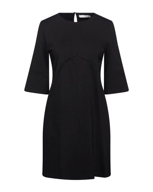 Manila Grace Black Mini Dress Viscose, Polyamide, Elastane
