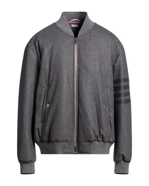 Thom Browne Gray Puffer Polyamide, Cashmere for men