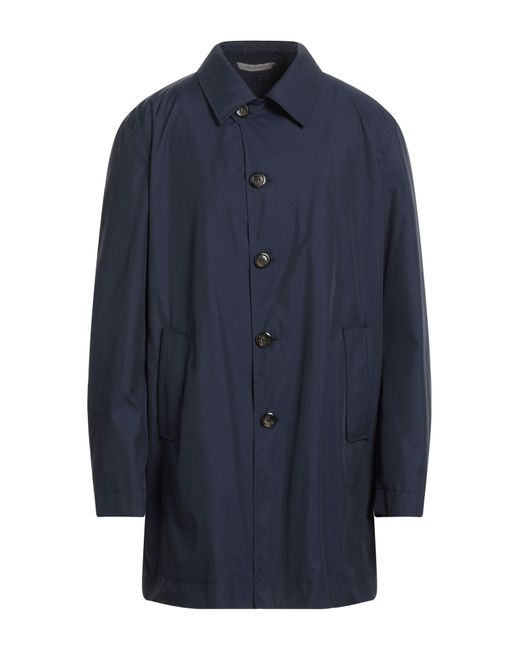 Canali Blue Overcoat & Trench Coat for men