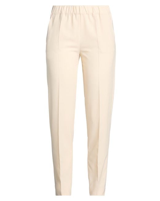 D.exterior Natural Pants Polyester, Elastane