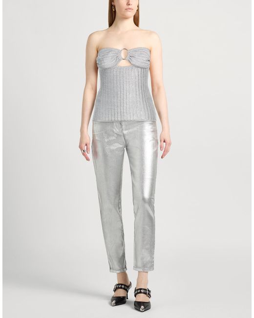 Tom Ford Gray Top Cotton, Virgin Wool, Polyester