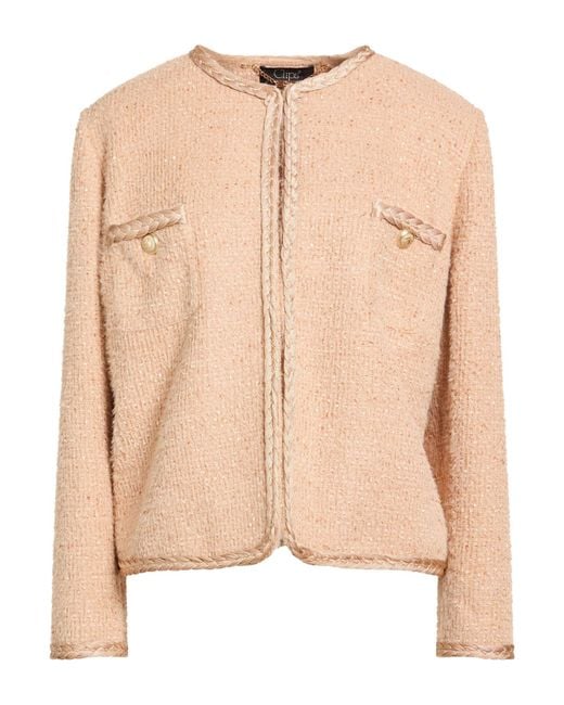 Clips Natural Camel Jacket Polyester, Polyamide