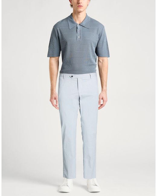 Hackett Blue Pants Cotton, Elastane for men