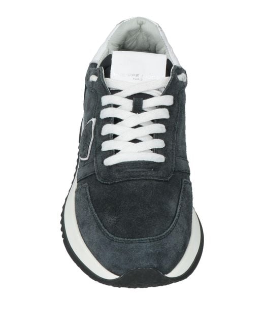 Philippe Model Blue Midnight Sneakers Leather